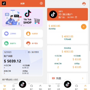 海外tiktok抢单刷单系统/前端uniapp/多语言刷单打针