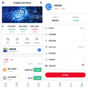 新UI海外微盘系统/虚拟币秒合约/多语言时间盘